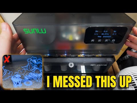 This AMS Upgrade Solves Moisture Problems (SUNLU Heater Install + Honest First Use)