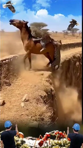 Horse vs Multiple Cheetahs: Clash in the Wild!