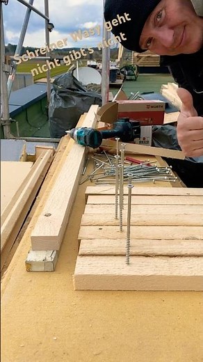 Sichtschutz, Holzfassade, steico Holzfaserdämmplatte zuschneiden.