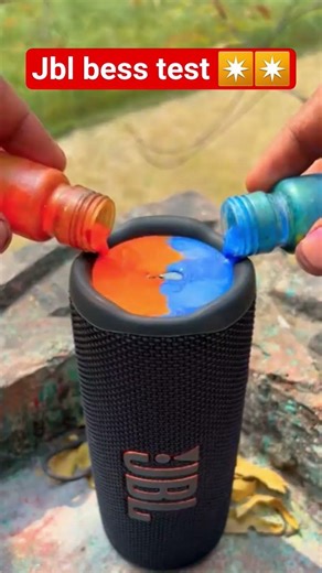 JBL_orange_and_blue_colour_mixing_bass_speaker_test #viralvideo #viralshort