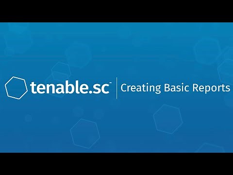 Creating Basic Reports in Tenable.sc