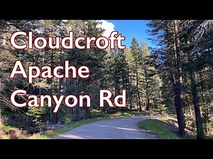 Camping at Cloudcroft New Mexico Lincoln National Forest in Apache Canyon Rd.