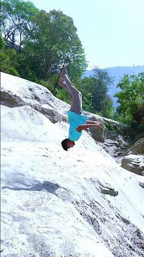 Front flip with amazing view