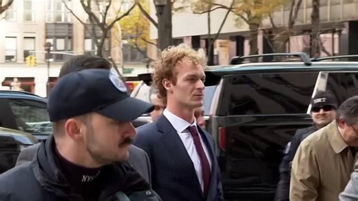 Daniel Penny arrives for jury deliberations in NYC subway death trial