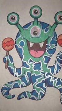 🧘🏾‍♀️ Color with me, alien octopus? #coloring #colorwithme #alcoholmarker #relaxingvideo