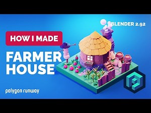 Farmer House in Blender 2.92 - 3D Modeling Process | Polygon Runway