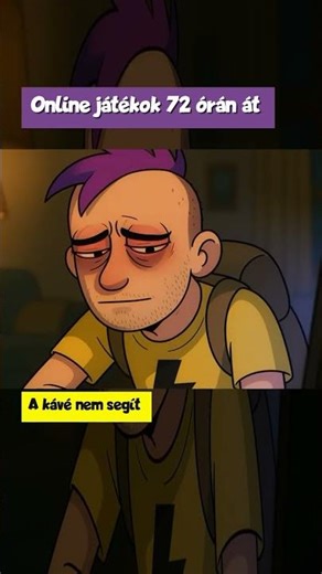 Online játékok 72 órán át. A kávé nem segít