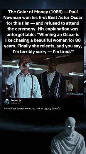 The Color of Money (1986) — Paul Newman’s Brutally Honest Oscar Take