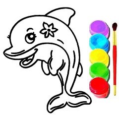 Jogo Dolphin Coloring Book no Jogos 360