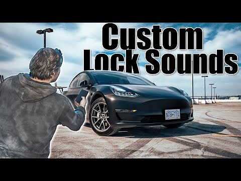 Changing your tesla lock sound!