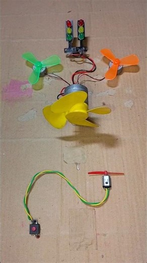 Windmill Generator Working Model With Mini Drone Motor _ DC Motor #dcmotor #tech #shorts