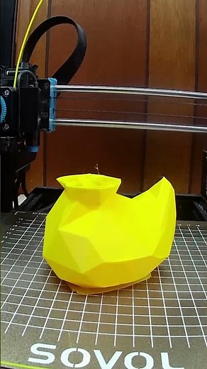 Low Poly Rubber Duck 3D Print 🦆 #3DPrinting #RubberDuck 🛁