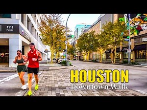 Houston, Texas: Downtown Walking Tour | Modern Architectures but Empty Streets