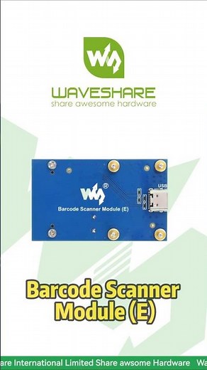 Reads All Barcode Formats,High-Res Barcode Reading,Industrial Metal Code Support#waveshare #barcode