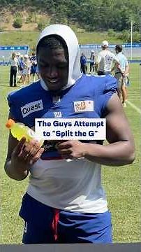 Post-practice Split the G 😆 #giants #nfl #shorts #SplitTheG #newyorkgiants #football