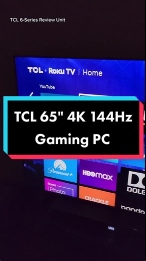 TCL 6-Series 4K 144Hz MiniLED TV Gaming Setup Review