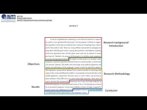 Undergraduate Final Year Project: Abstract and Chapter 1 (Introduction)