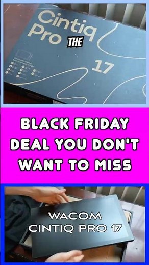 Wacom Cintiq Pro 17 Is On Sale! Grab one while you can. #WacomCintiqPro17 #BlackFridayDeals