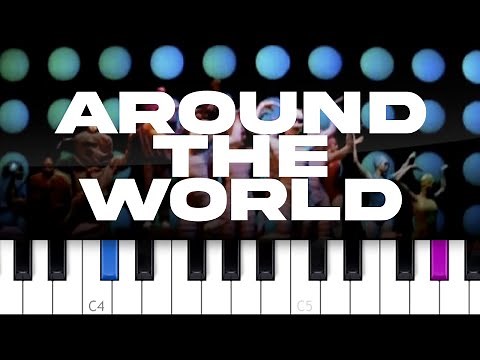 Daft Punk - Around The World (piano tutorial)