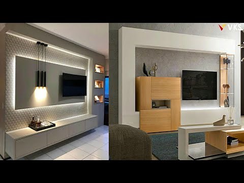 LCD TV Wall Unit Design Ideas | Modern TV Cabinet Design | Living Room TV Unit Wall Interior Design