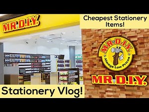 My First Stationery Vlog! 🤓 Mr Diy Stationery Store Tour 🌈🛒🛍️