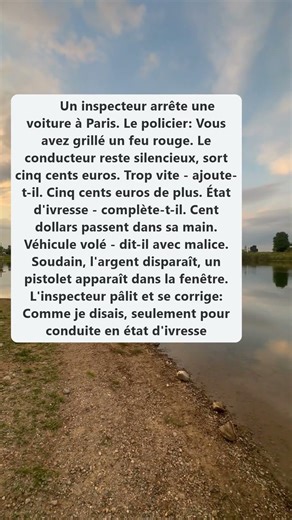 Policier et conducteur avec pistolet - tournure inattendue!