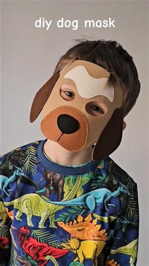 DIY Dog Face Mask for Kids | New PDF Sewing Pattern | Easy Felt Craft