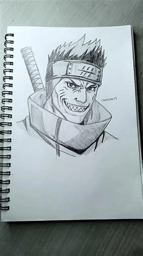 Kisame Hoshigaki ✏️🎨#animeeart #drawing #drawingtutorials #naruto