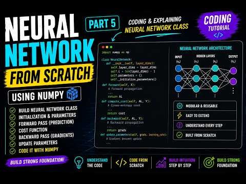 5. Neural Network Class | Build Neural Network from Scratch