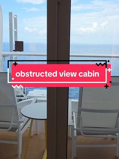 Here's what 20% obstruction means on a balcony on Star of the seas. Deck twelve cabin 566. #cruise #cruiseship #cruisetok #cruisingtiktok #cruising