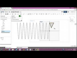 simple thread using Onshape