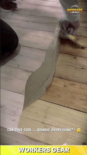 Smart Floor Restoration Technique Using Scraper Tool for Smooth Cleaning and Adhesive Removal