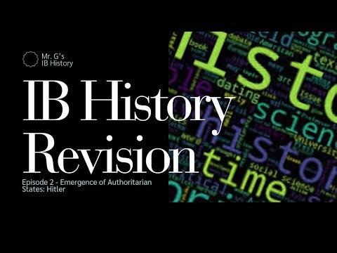 Emergence of Hitler | Part 2 | IB History Revision Series: Episode 2