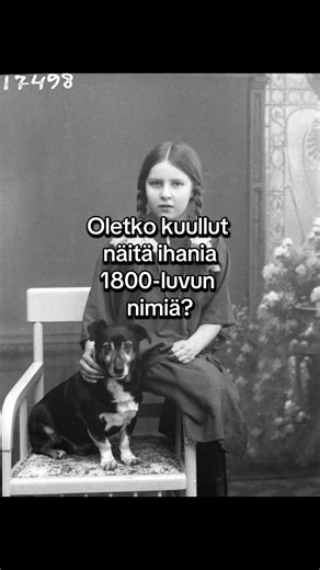 ✨ Ihanat 1800-luvun nimet! ✨� Nämä kauniit vanhat nimet voisivat yhtä hyvin kuulua myös nykypäivän tyttövauvoille 👶💛 Onko joku näistä sinun suosikkisi - tai onko se joku muu? Kerro kommenteissa ja jaa video kaverille!�� 🕰️ Tutki MyHeritagessa, mitä kauniita vanhoja nimiä esiintyy sinun sukupuussasi!👇 Kommentoi alle suvun kaunein vanha nimi! | MyHeritage Suomi