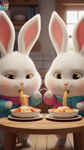 Rabbits Make Creamy Alfredo Pasta 🍝🐰 | #viral