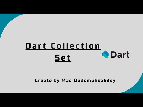 Set Collection in Dart Explained 🔥 | Dart Programming Tutorial | Khmer + English 💻