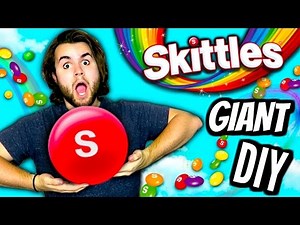DIY GIANT SKITTLES | How To Make HUGE Edible Skittle | Biggest Rainbow Candy Ever!