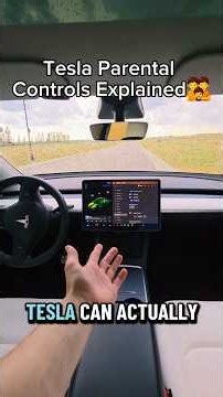 Tesla Parental Controls can limit speed, acceleration, curfews, and more👪#tesla #parentalcontrol #ev
