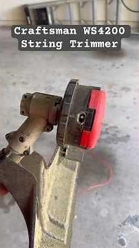 How to properly add string to a Craftsman WS4200 gas powered string trimmer #weedeater #craftsman