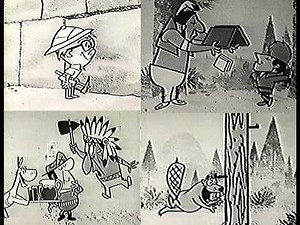 1960s Kool-Aid cartoon ads Tex Avery Indian Battle, Ancient Egypt, Beavers