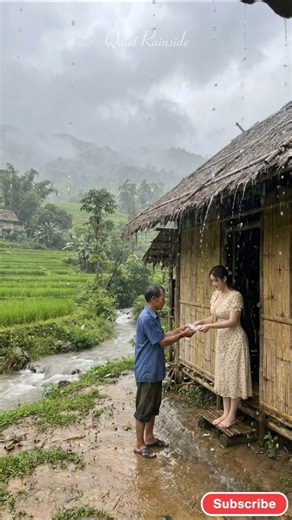 Heavy Rain ASMR | Waiting at the Hut in Heavy Rain #rain #asmr #heavyraining