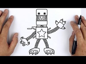 HOW TO DRAW BOXY BOO | Project: Playtime (Poppy Playtime) - Easy Step By Step Drawing