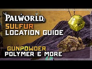 Get TONS OF SULFUR fast and easy in Palworld 1.0 Location Guide 💥 Foot of the Volcano