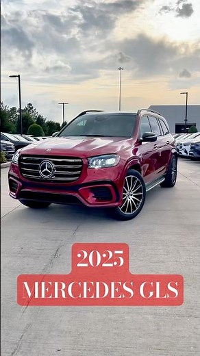 2025 Mercedes-Benz GLS 450 IN CARDINAL RED IS A TOTAL SHOWSTOPPER! 🚗
