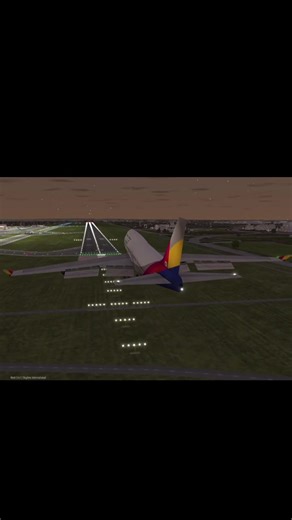 Asiana 747-400 landing into BRI #woa #worldofairports #fyp #butterlanding #aviationlovers