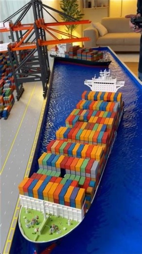 Decorating the living room into an import/export port