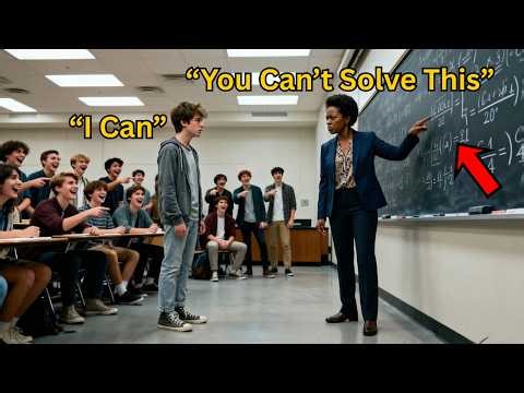Arrogant Professor Mocked Him You Can't Solve This — Shocked When He Solved It in 5 Minutes!