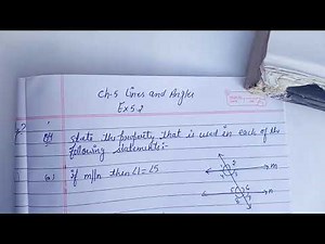 maths class 7 ch-5 lines and angles Exercise 5.2 ques 3 and ques 4