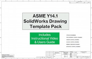 Buy ASME Y14.1 Solidworks Drawing Template Pack | Mechanical Engineering Title Block | CAD Drafting Standards   Instructional Video Online in India - Etsy