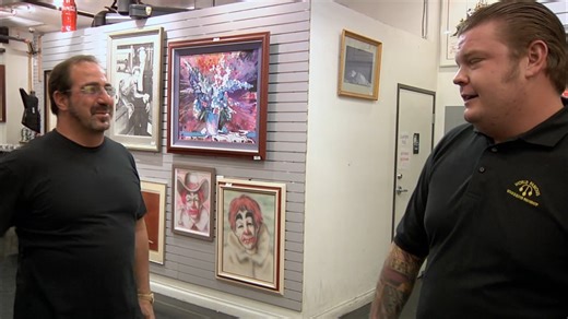 A regular stops by the Pawn Shop and spots a cool painting with a large price tag. | Pawn Stars on History